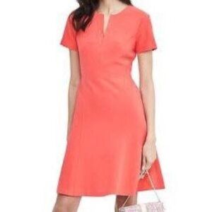 Banana Republic A-line Coral dress size 4 NWT